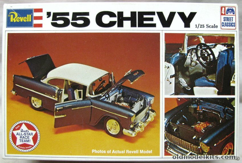 Revell 1/25 1955 Chevrolet Bel Air 2 Door Hardtop, H1374 plastic model kit